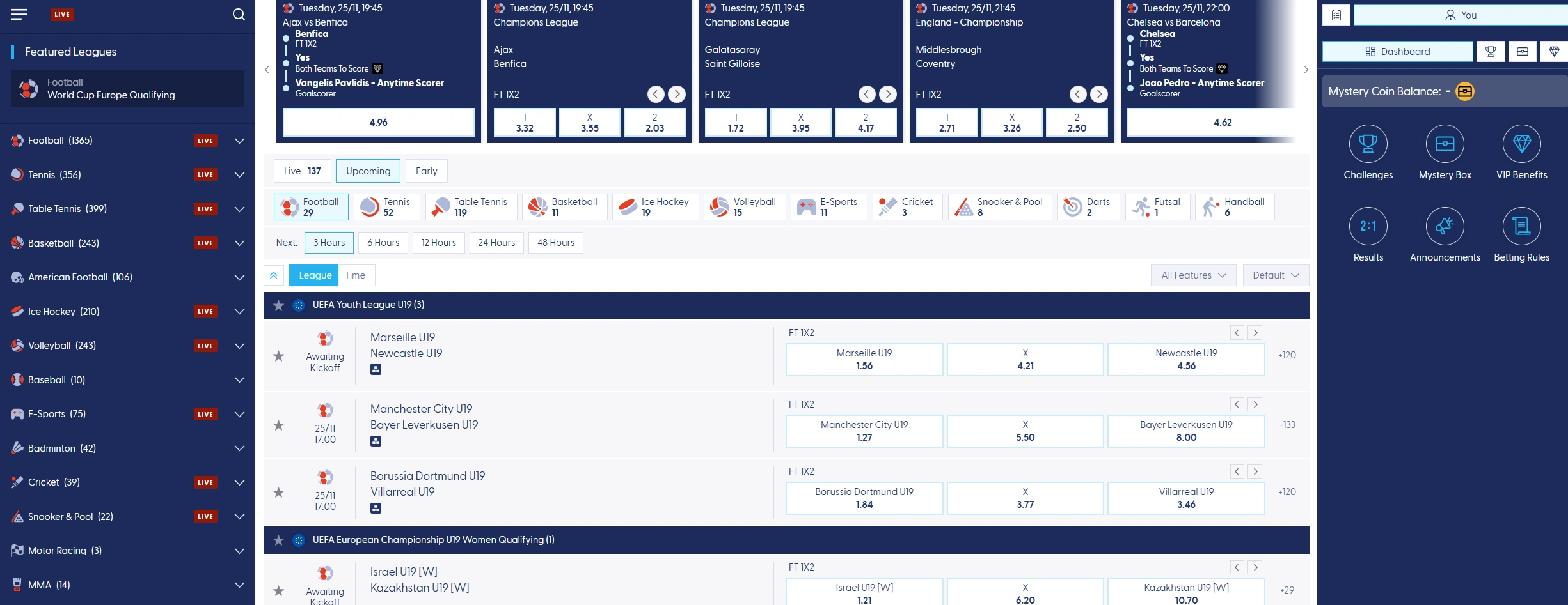 Sports Betting at Tiki Taka